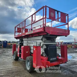2016 MEC 6092RT Rough Terrain Scissor Lift