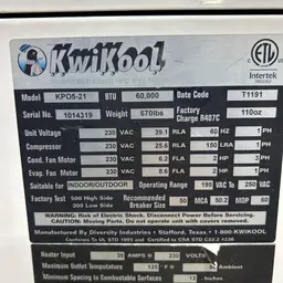 2018 KWIKOOL KP05-21H Portable Air Conditioner